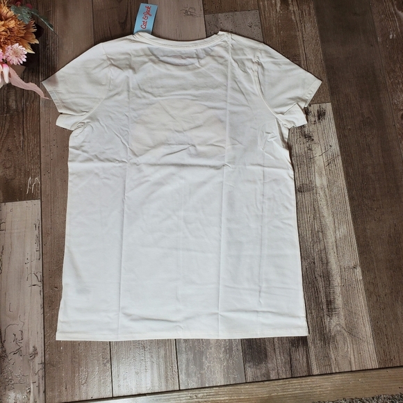 NWT Cat & Jack Girls Rainbow Graphic Tee T-Shirt Size XXL 18 Almond Cream - Picture 4 of 11